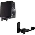 Pair Rockville RHSB8 Wall Mount Swivel Home Theater Bookshelf Speaker Bracket...