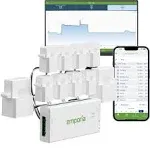 Smart Home Energiemonitor mit 8 50 A Strompegelsensoren | Vue - Echtzeit-Stromüberwachung/Messgerät | Solar-/Netzmessung