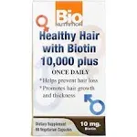 Healthy Hair with Biotin 60 vcaps By Bio Nutrition Inc