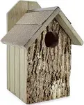 Premium Screech Owl House; Rustic Handmade Owl Nesting Box