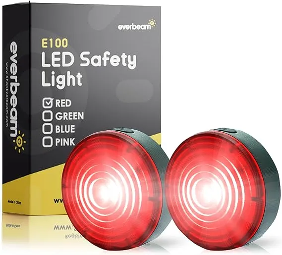 Everbeam E100 LED Safety Lights for Walking at Night - Waterproof Bike LED Li...