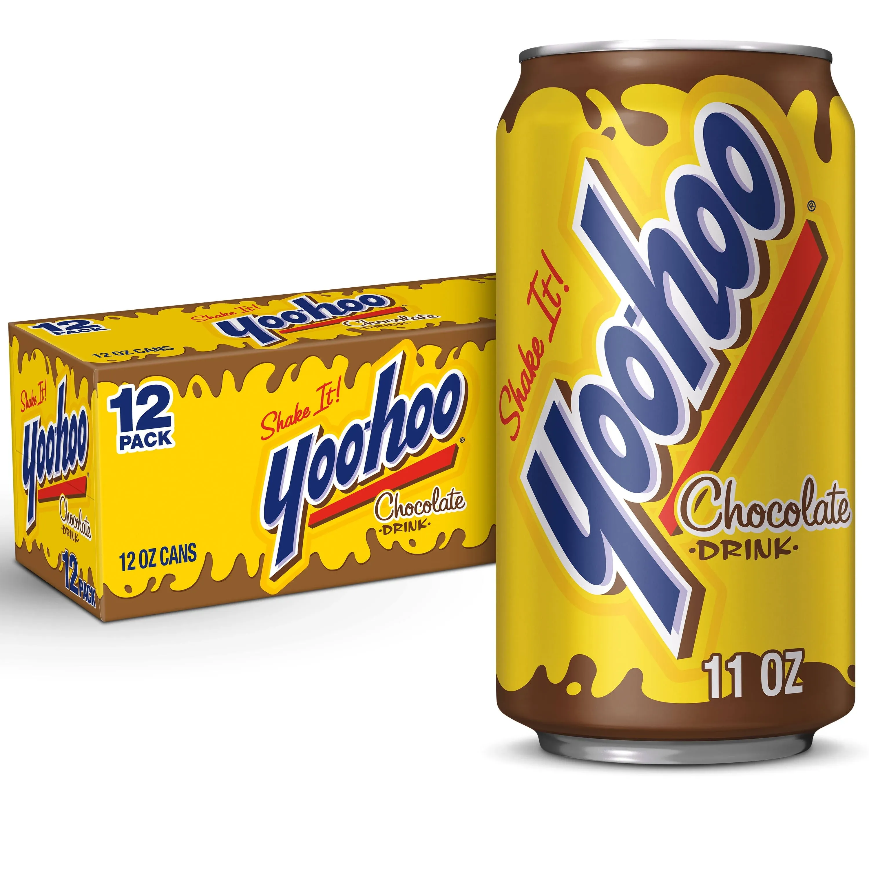 Yoo Hoo Chocolate Drink, 12 Oz Cans, 12 Pack, In Snackur Safe Ship Box