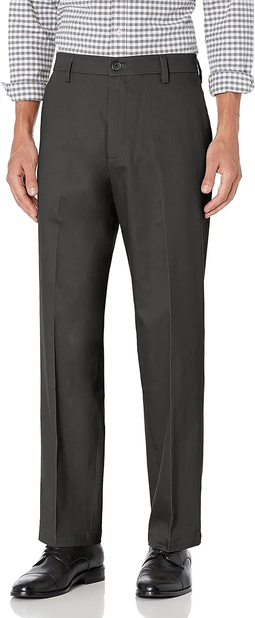 DOCKERS Mens Relaxed Fit Signature Khaki Lux Cotton Stretch Pants