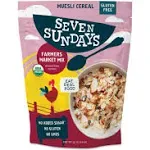 Seven Sundays Farmers Market Organic Almond Date Currant Muesli Cereal - 12 Oz Pouch - Certified Gluten Free Muesli - Non GMO, No Refined Sugar and Kosher