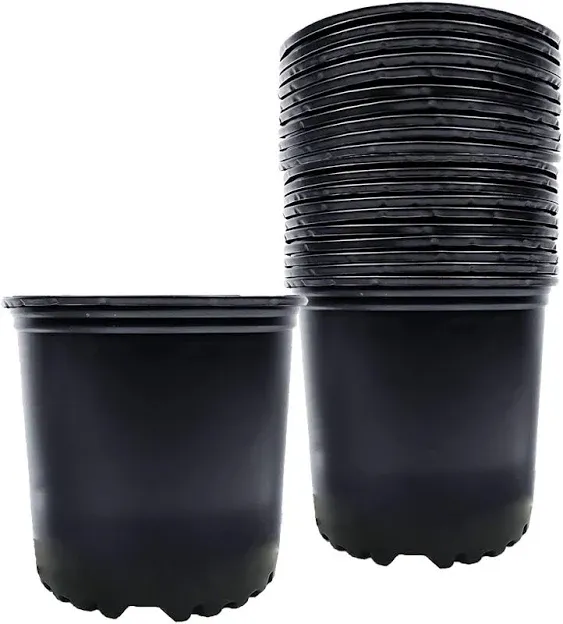 Viagrow VHPP100-24 VHPP Nursery Pots, 24 Pack, 1 Gallon, Black