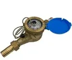 Dae MJ-75c NTEP, IP68, NSF61 Non Lead Potable Water Meter, 3/4" NPT Couplings, Pulse Output, Gallon