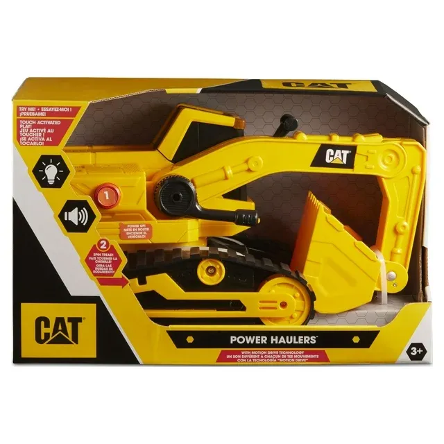 CAT Construction Toys,11.5&#034; Power Haulers Excavator, Realistic 0, Yellow 