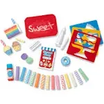 Melissa & Doug Sweet Shop Multi-Colored Chalk and Holders Play Set - 33 Pieces, Great Gift for Girls and Boys