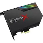 Creative Sound BlasterX AE-5 Plus SABRE32-Klasse Hi-res 32-Bit/384kHz PCIe Gaming Soundkarte und DAC mit Dolby Digital und DTS, Xamp Diskrete Kopfhörer Bi-Amp, bis zu 122dB SNR, RGB-Beleuchtungssystem