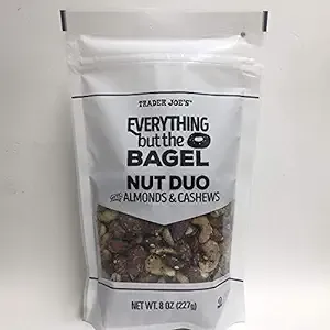 Trader Joe&#039;s Everything But The Bagel Nut Duo With Almonds &amp; Cashews, 4 Pack