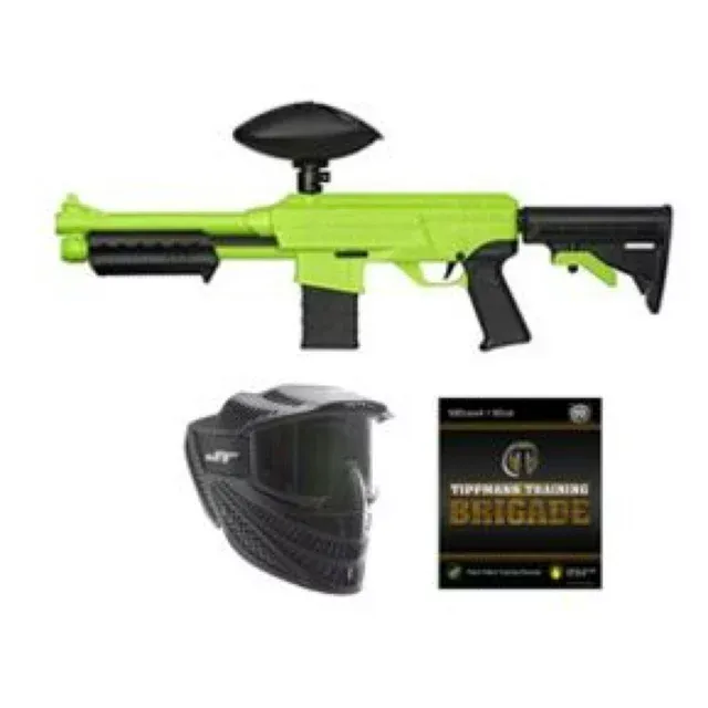 JT Splatmaster .50cal z18 Ready to Play Paintball PAK with Marker  Mask and 500ct Paintballs