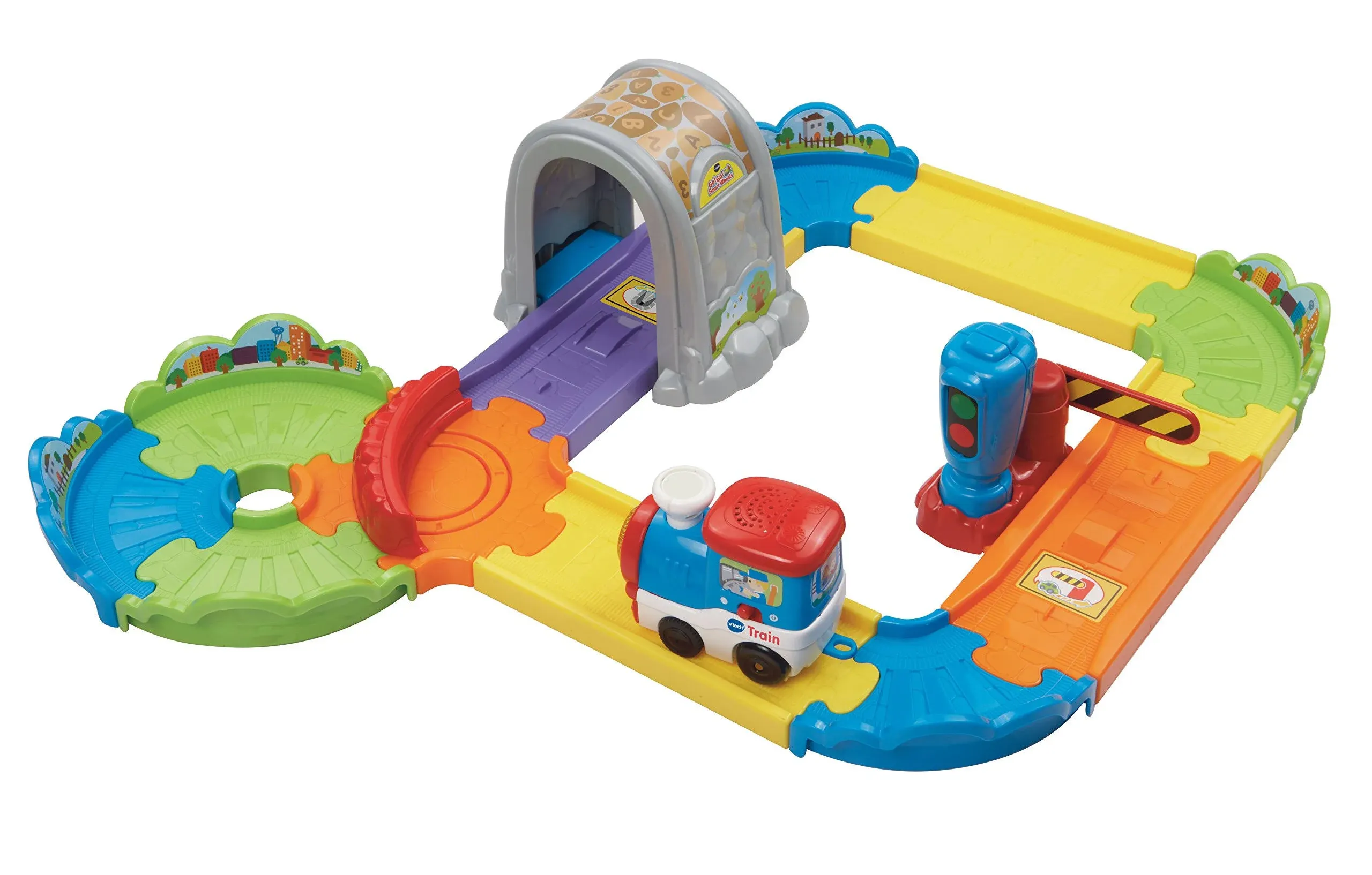 V-Tech Go Go Smart Wheels Choo-Choo Train Playset Railroad Crossing Part Only 