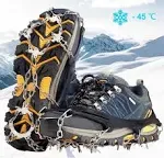 Crampons Ice Cleats Traction Snow Grips for Boots Shoes Women Men Anti Slip Sz L