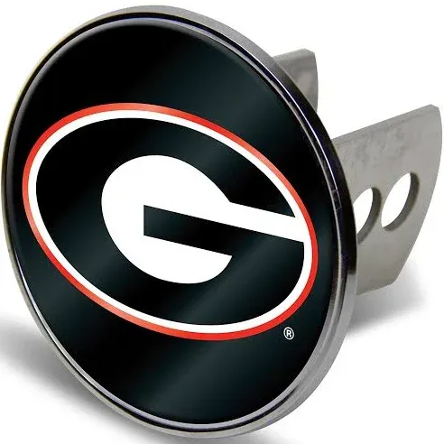 Rico NCAA Georgia Bulldogs Laser Cut Metal Hitch Cover, Large, Silver