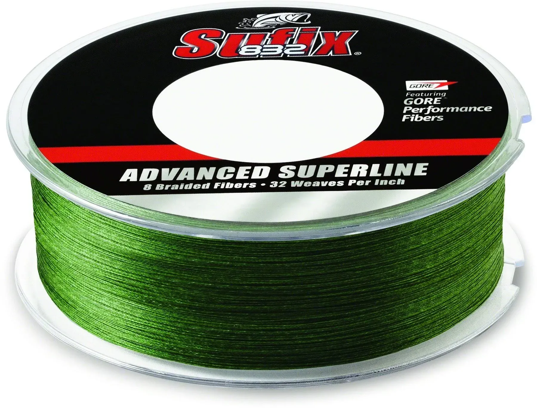 Sufix 15 lb 832 Advanced Superline Braid - Low-Vis Green