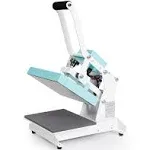 Flat T Shirt Heat Press Machine 9 x 12 inch Mint Green