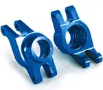 Carriers, stub axle (blue-anodized 6061-T6 aluminum) (rear) (2)