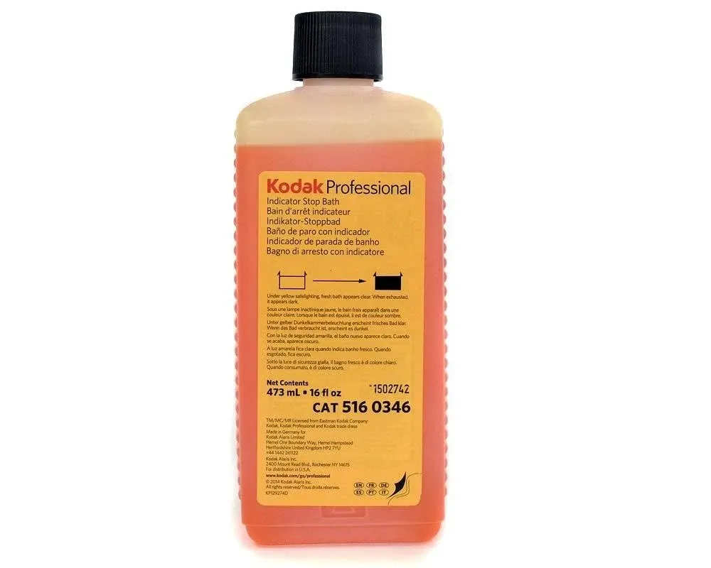 Kodak Indicator Stop Bath For Black and White Films And Papers, 1-Pint Bottle...