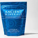 Ancient Minerals Magnesium Bath Flakes - Bathing Alternative to Epsom Salt - Soak in Natural Salts - High-Absorption Efficiency for Relaxation, Wellness & Muscle Relief - 8 lbs