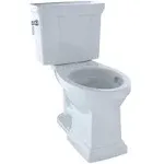 Toto CST404CEFG#01 Promenade II Two-Piece Elongated 1.28 GPF Universal Height Toilet with CEFIONTECT , Cotton White