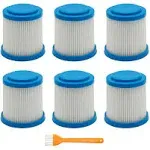 Lemige 6 Packs VPF20 Replacement Filters for Black and Decker Smartech Pet 2-in-1 Stick Vacuum