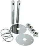 Allstar Performance ALL18512 Steel Hood Pin Kit with 0.19 in. Flip-Over Clips