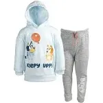 Bluey Bingo Toddler Boys Fleece Hoodie and Pants Outfit Set Blue / Grey 3T