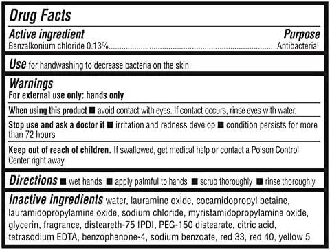 Amazon Basics Antibacterial Liquid Hand Soap Refill, Light Moisturizing, Triclosan-free, Citrus, 50 fl oz (Previously Solimo)