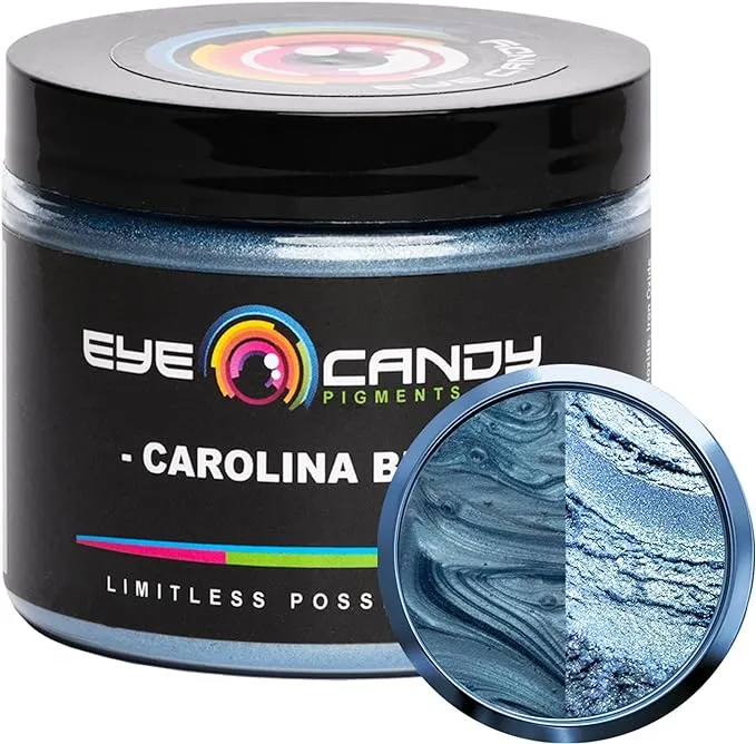 Eye Candy Premium Blue Mica Powder Pigment (50g) | Multipurpose DIY Arts and Crafts Additive | Acrylic Pouring, Woodworking, Epoxy, Resin, Bath Bombs, Paint, Soap, Fishing Lures (Umi Blue)