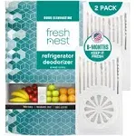 Refrigerator Deodorizer with Zeolites (2-Pack) - Odor Eliminator for Fridge & Freezer - Outshines Baking Soda and Bamboo Charcoal Bags - Long-Lasting, & Safe