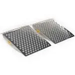 Titan Ramps 29" x 24" Aluminum Dual Punch Plate Shed Ramps