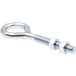 Prime-Line Eye Bolts 1/2 in -13 x 6 in Zinc Plated Steel with Nuts (10-Pack)