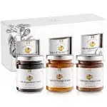 Gourmanity Savory Jam Gift Set, Full Repertoire of Royal Preserve Confits, Onion Jam, Lingonberry Jam & Mango Chutney, All Natural, Non-GMO, Product of Belgium, 6.35oz (Pack of 3)