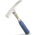 ESTWING Bricklayer's/Mason's Hammer - 16 oz Masonary Tool with Forged Steel Construction & Shock Reduction Grip - E3-16BLC