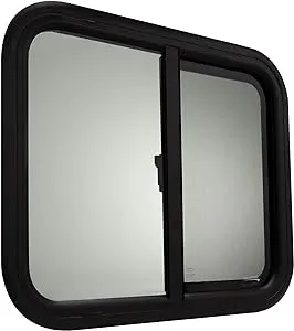 RecPro RV Window | 24W x 20H | Teardrop Style | Horizontal Sliding | RV Window ...