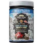 Ultra Fresh Floating Goldfish Food, Color Enhancing, Balanced Diet, All Natural Ingredients, Clear Water Formula, Goldfish Premium Pellet, 15 oz