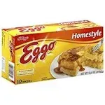 Eggo Homestyle Frozen Waffles, 12.3 oz, 10 Count -- PACK OF 3