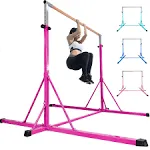 FC FUNCHEER Gymnastics bar,Adjust from 35.4" to 59"/45" to 71", 5FT/6FT Base Length,4FT/5FT Width, Stable Structure, Horizontal