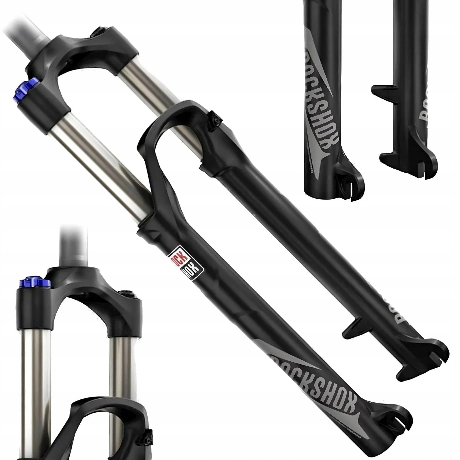 RockShox Recon Silver TK Fork: 26 100mm Travel Solo Air 9mm QR Crown