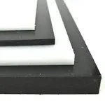 BuyPlastic Black Polypropylene Copolymer (ppc) Plastic Sheet 1 inch x 6 inch x 6 inch, Size: 6 x 6