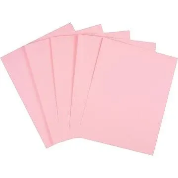 Staples Pastel Colored Copy Paper 8 1/2" x 11" Pink 500/Ream (14779)