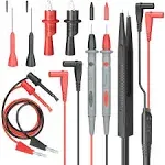 Electrical Multimeter Test Leads Set with Alligator Clips Hook Probes Kit 1000V