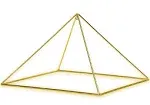 Finest Quality 51 Degree 9" 24K Gold Plated Copper Meditation Pyramid for Healing