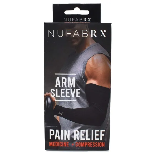 Nufabrx Pain Relieving Medicine + Compression Arm Sleeve