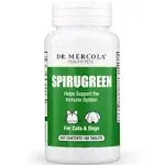 Dr. Mercola, SpiruGreen, Superfood for Pets, For Dogs  Cats 500 mg, 180 Tablets