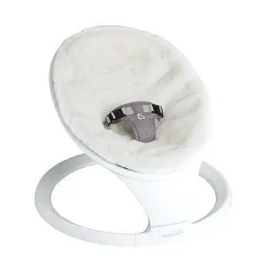 Munchkin #MCKGI-1962 Baby Swing Seat Cover, Premium Ultra-Soft Vegan , White-NEW