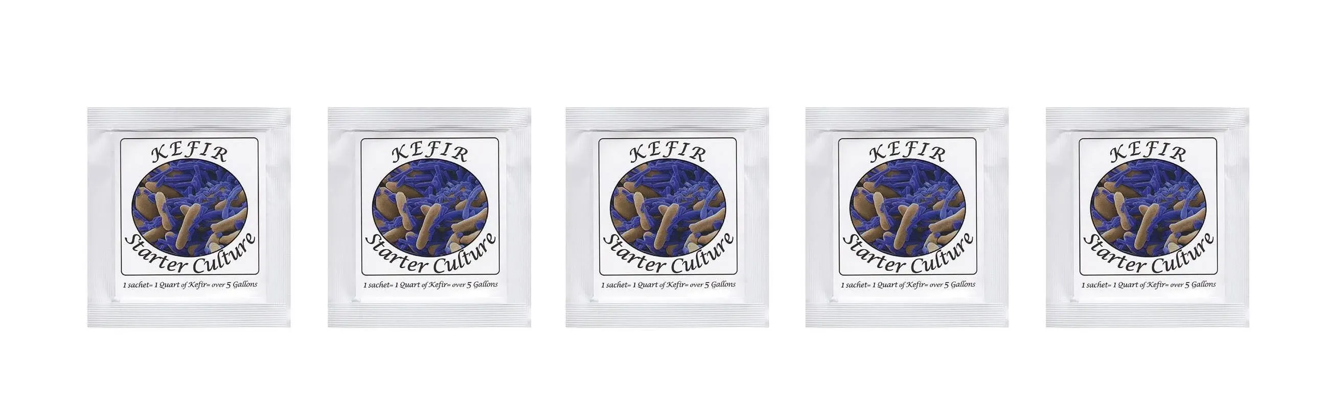 Kefir Starter Culture - Pack of 5 Freeze Dried Sachets