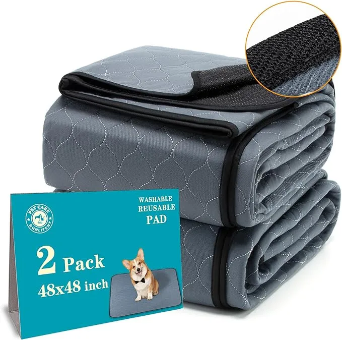 Washable Pee Pads for Dogs 18" x 24", 5 Pack, Potty Buddy for Dogs Washable, Dog Training Pads with Quick Dry, Large Anti-Slip Whelping Pad for Pet, Playpen, Incontinence, Housebreaking.