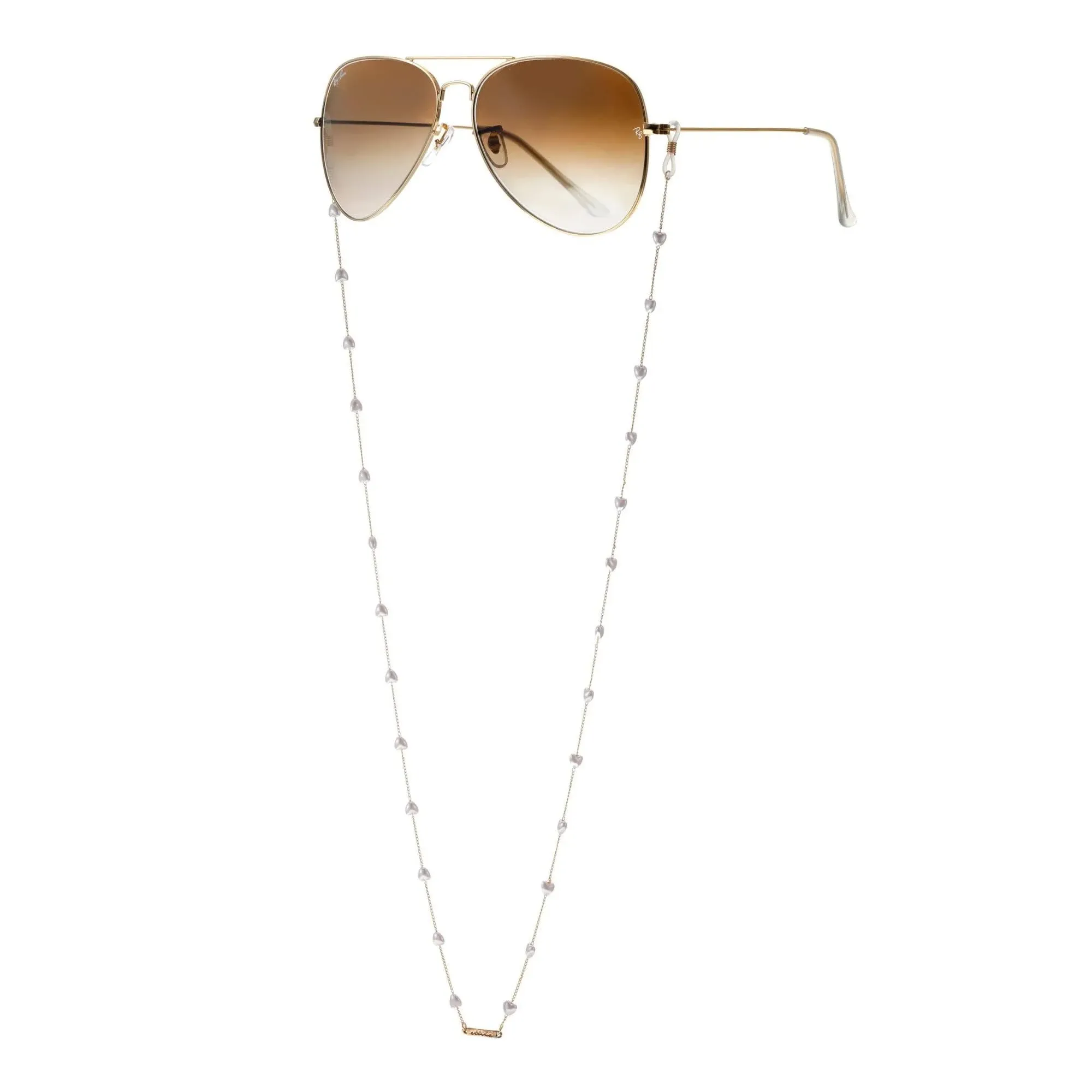 Ettika Pearl Lovers Glasses Chain | Gold Tone