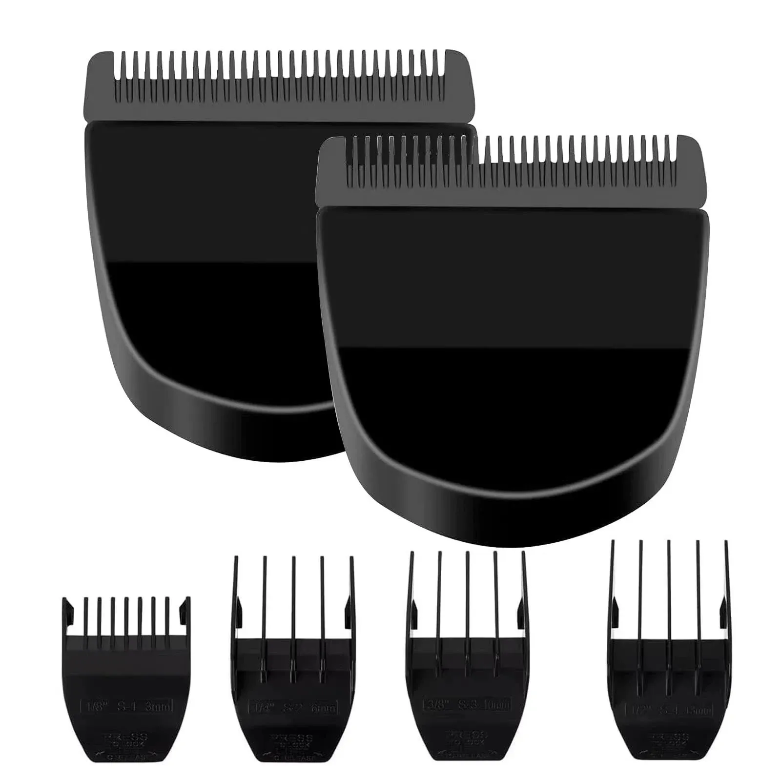 2 Pack Professional Peanut Clipper/Trimmer Snap On Replacement Blades #2068-300 - Compatible with Wahl Peanut Hair Clipper/Trimmer, Black